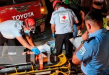 Personas lesionadas por un imprudente conductor en el sector Las Colinas