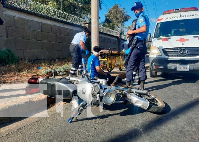 Escena de accidente de tránsito en Nicaragua