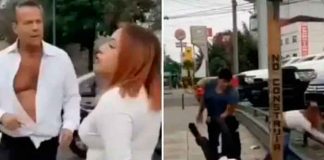Captan al actor Alfredo Adame en plena pelea en calle de México