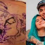 ¡Ya murió todo! Anuel se tapa el tatuaje que tenía en la espalda