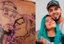 ¡Ya murió todo! Anuel se tapa el tatuaje que tenía en la espalda ¡Ya murió todo! Anuel se tapa el tatuaje que tenía en la espalda