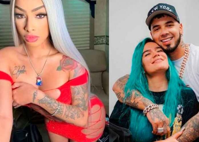 anuel-y-karok-g- Acusan a Anuel de querer vestir como Karol G a su novia