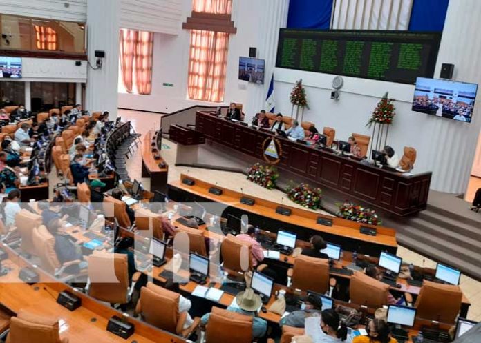 Sesión parlamentaria en la Asamblea de Nicaragua