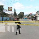 Lugar donde se registró una balacera en un barrio de Estelí