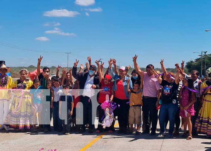 Inauguración de obras viales en Ciudad Belén, Managua