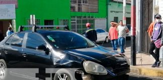 Aparatoso accidente en Jinotepe tras irrespetar la señal de Alto