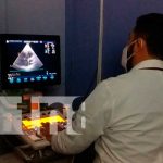 Realización de ecocardiograma en hospitales de Nicaragua