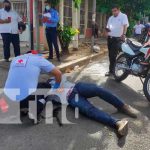 Escena del accidente de tránsito en la Colonia Centroamérica, Managua