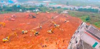 14 muertos por el desprendimiento de tierra en una obra en China