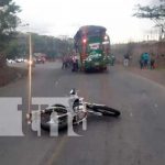 Motociclista invade carril y ocasiona su muerte en Jinotega Imagen referencia de accidente de tránsito en Jinotega