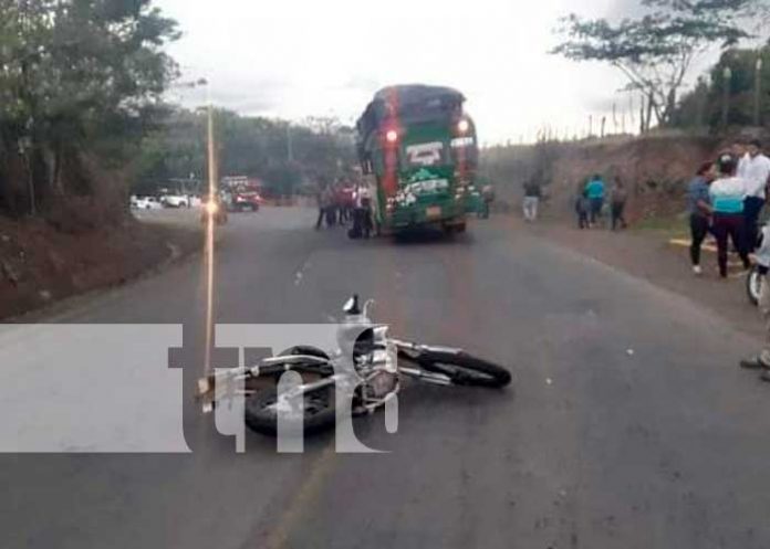 Imagen referencia de accidente de tránsito en Jinotega