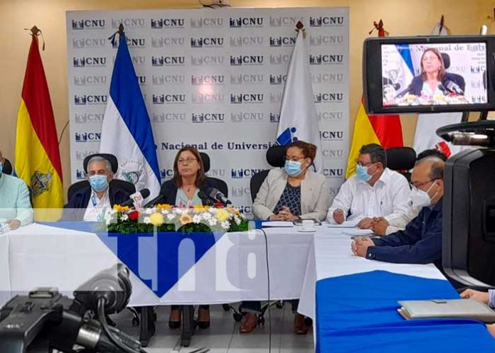Conferencia de prensa del CNU en Nicaragua