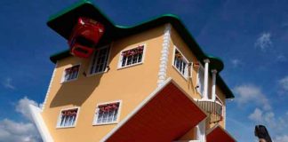 La "Casa Al Revés" en Colombia causa sensación en redes sociales