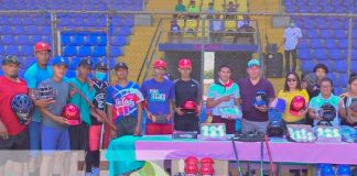 Entrega de utilaje deportivo para municipios en Nueva Segovia