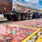 Incautan droga valorada en 13 millones de dólares en Rivas, Nicaragua Incautación de drogas en puesto fronterizo de Rivas, Nicaragua