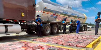 Incautación de drogas en puesto fronterizo de Rivas, Nicaragua