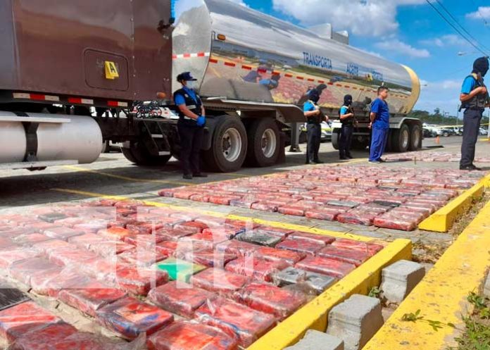 Incautación de drogas en puesto fronterizo de Rivas, Nicaragua