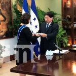 Nicaragua condecora a Embajadora saliente de Honduras Condecoración de Nicaragua para Eambajadora saliente de Honduras