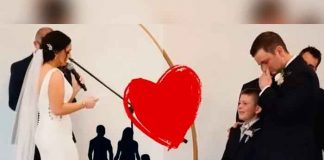 "No todas son malas": novia hace llorar a su hijastro en votos de matrimonio