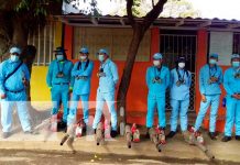 Labores para erradicar el zancudo llegan al barrio El Recreo, Managua Jornada de fumigación en barrios de Managua