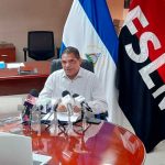 Conferencia de prensa desde el MHCP en Nicaragua