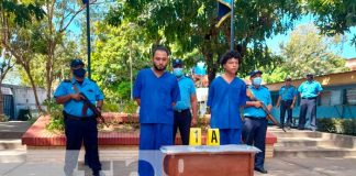 Presentan a los autores de homicidio en Managua
