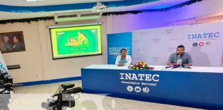 Conferencia de prensa desde el INATEC Nicaragua