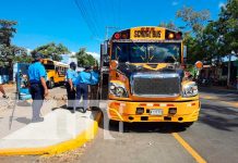 Inspección de unidades de transporte estudiantil en Nicaragua