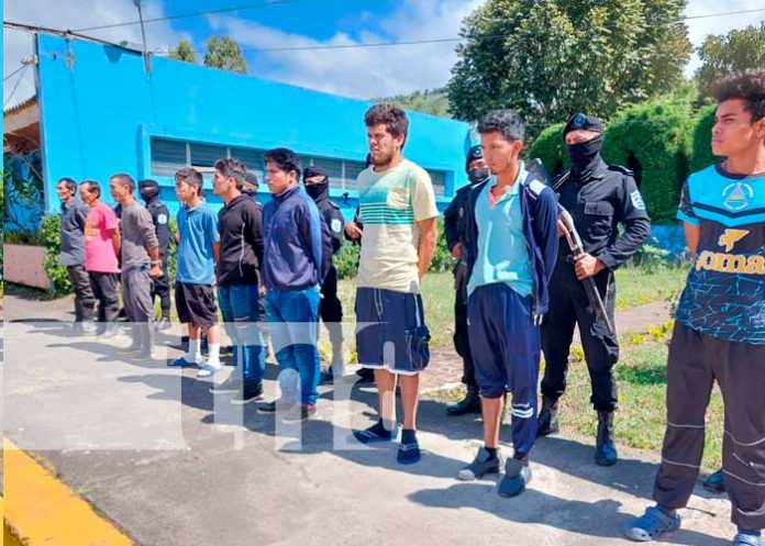 Captura de delincuentes en Jinotega