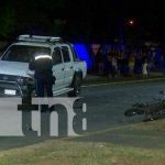 Mortal accidente de tránsito en Linda Vista, Managua
