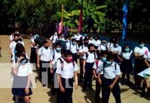Escuelas de Nicaragua honran la memoria del General Sandino Ambiente del turno vespertino en colegios de Managua