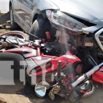 Escena del accidente de tránsito en Managua