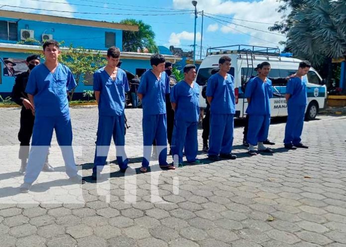 Meten presos a distintos delincuentes en Masaya