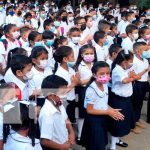 Acto de inauguración del año escolar 2022 en el municipio Matiguás Inicio de clases para los estudiantes en Nicaragua