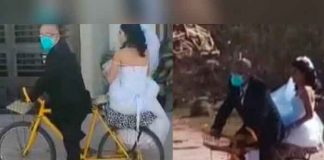 México: Padre lleva a su hija a casarse a la iglesia en bicicleta