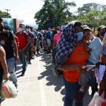Migrantes rumbo hacia Estados Unidos
