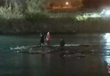 Rescatan de las aguas frías en el Río Bravo a una migrante embarazada Rescatan de las aguas frías en el Río bravo a una migrante embarazada