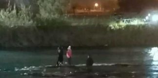 Rescatan de las aguas frías en el Río bravo a una migrante embarazada