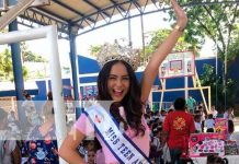 Ambiente en celebración de colegio en Managua junto con Miss Teen
