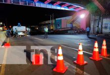 Trágico: Fallece al estrellarse contra grúa en sector de Rubenia, Managua Lugar del accidente mortal en Rubenia, Managua