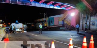 Lugar del accidente mortal en Rubenia, Managua