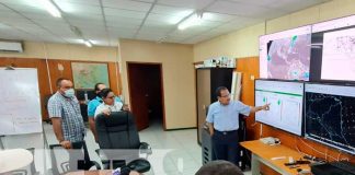 Informe del INETER sobre frente frío en Nicaragua