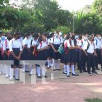 Estudiantes asisten a su primer día de clases en la Isla de Ometepe Arranque del ciclo escolar 2022 en la Isla de Ometepe