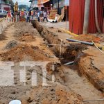 Obras de drenaje en el Mercado Oriental, Managua
