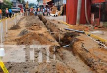 Transformación del Mercado Oriental con calles y obras de saneamiento Obras de drenaje en el Mercado Oriental, Managua