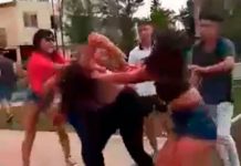 ¡Impresionante! Brutal «arrastrada» se pegan unas mujeres en Argentina ¡Impresionante!: Brutal "arrastrada" se pegan cinco mujeres en Argentina