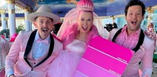 ¡Que loca! Mujer se casa con el “amor de su vida”: El color rosa