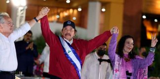 Presidente de Nicaragua, Daniel Ortega en Toma de Posesión el 10 de enero