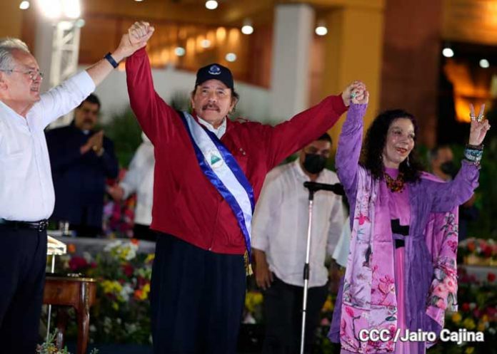 Presidente de Nicaragua, Daniel Ortega en Toma de Posesión el 10 de enero