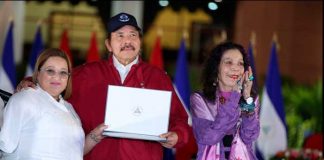 Presidente de Nicaragua, Daniel Ortega en Toma de Posesión el 10 de enero